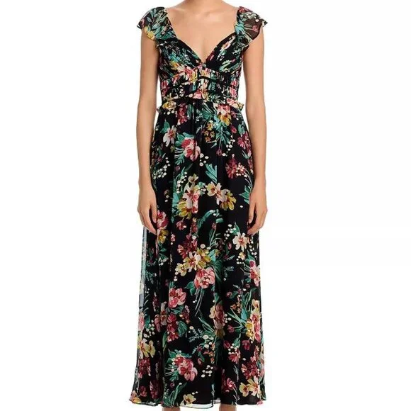 chinese dress ladies Aqua Smocked Waist Maxi Dress · Filly Flair
